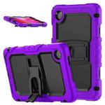 For Lenovo Tab One / K9 TB305FU 2025 Silicone Hydric PC Tablet Case with Shoulder Strap & Holder(Purple)