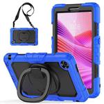 For Lenovo Tab One / K9 TB305FU 2025 D Type Silicone Hybrid PC Tablet Case with Handle Holder(Blue)