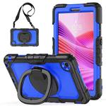 For Lenovo Tab One / K9 TB305FU 2025 D Type Silicone Hybrid PC Tablet Case with Handle Holder(Blue PC)