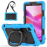 For Lenovo Tab One / K9 TB305FU 2025 D Type Silicone Hybrid PC Tablet Case with Handle Holder(Light Blue)