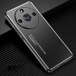 For Honor X50 Frosted Metal Phone Case(Black)