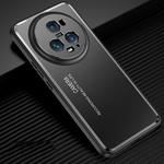 For Honor Magic5 Pro Frosted Metal Phone Case(Black)