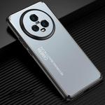 For Honor Magic5 Frosted Metal Phone Case(Blue)