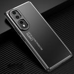 For Honor 80 Pro Flat Frosted Metal Phone Case(Black)