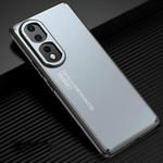 For Honor 80 Pro Flat Frosted Metal Phone Case(Blue)