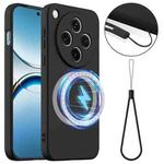 For OPPO Find X8 Shockproof Silicone Magsafe Phone Case(Black)