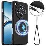 For OPPO Find X8 Pro Shockproof Silicone Magsafe Phone Case(Black)