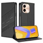 For vivo Y28 4G Global Embossed Multi-functional Wallet Retro Leather Phone Case(Black)
