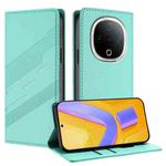 For vivo Y300 5G Global Embossed Multi-functional Wallet Retro Leather Phone Case(Mint Green)