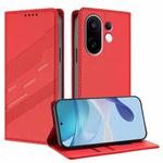For vivo S30 Pro mini Embossed Multi-functional Wallet Retro Leather Phone Case(Red)