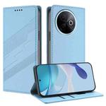 For vivo Y39 5G Embossed Multi-functional Wallet Retro Leather Phone Case(Light Blue)