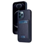For iPhone 12 Pro Max BETOPNICE Vertical Flip Detachable MagSafe Wallet Phone Case(Blue)