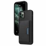 For iPhone 11 Pro Max BETOPNICE Horizontal Flip Detachable MagSafe Wallet Phone Case(Black)