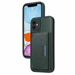 For iPhone 11 BETOPNICE Horizontal Flip Detachable MagSafe Wallet Phone Case(Green)