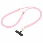 Adjustable Liquid Silicone Phone Anti-lost Long Lanyard(Pink)