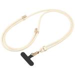 Adjustable Liquid Silicone Phone Anti-lost Long Lanyard(Beige)