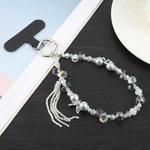 Tassel Crystal Chain Phone Anti-lost Short Lanyard(Grey)