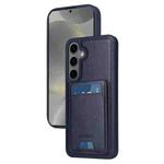 For Samsung Galaxy S24+ 5G BETOPNICE Vertical Flip Detachable MagSafe Wallet Phone Case(Blue)