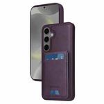 For Samsung Galaxy S24+ 5G BETOPNICE Vertical Flip Detachable MagSafe Wallet Phone Case(Purple)