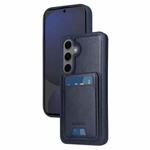 For Samsung Galaxy S24 FE 5G BETOPNICE Vertical Flip Detachable MagSafe Wallet Phone Case(Blue)