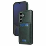 For Samsung Galaxy S24 FE 5G BETOPNICE Vertical Flip Detachable MagSafe Wallet Phone Case(Green)