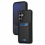 For Samsung Galaxy S24 FE 5G BETOPNICE Vertical Flip Detachable MagSafe Wallet Phone Case(Black)