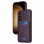 For Samsung Galaxy S23+ 5G BETOPNICE Vertical Flip Detachable MagSafe Wallet Phone Case(Purple)
