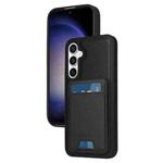 For Samsung Galaxy S23 FE 5G BETOPNICE Vertical Flip Detachable MagSafe Wallet Phone Case(Black)
