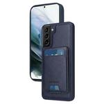 For Samsung Galaxy S21+ 5G BETOPNICE Vertical Flip Detachable MagSafe Wallet Phone Case(Blue)