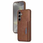 For Samsung Galaxy S24+ 5G BETOPNICE Horizontal Flip Detachable MagSafe Wallet Phone Case(Brown)