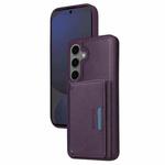 For Samsung Galaxy S24 FE 5G BETOPNICE Horizontal Flip Detachable MagSafe Wallet Phone Case(Purple)