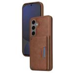 For Samsung Galaxy S24 FE 5G BETOPNICE Horizontal Flip Detachable MagSafe Wallet Phone Case(Brown)