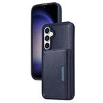 For Samsung Galaxy S23 FE 5G BETOPNICE Horizontal Flip Detachable MagSafe Wallet Phone Case(Blue)