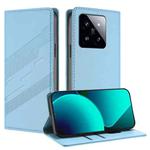 For Xiaomi 14 Pro 5G Global Embossed Multi-functional Wallet Retro Leather Phone Case(Light Blue)