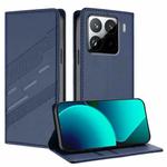 For Xiaomi 15 Pro Embossed Multi-functional Wallet Retro Leather Phone Case(Dark Blue)