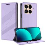 For Xiaomi 15T Pro 5G Embossed Multi-functional Wallet Retro Leather Phone Case(Light Purple)