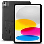 For iPad mini 2024 / mini 6 Folding Magnetic Holder Acrylic Leather Back Tablet Case(Black)