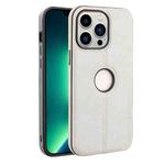 For iPhone 13 Pro Max Crazy Horse Leather Back Cover Phone Case(Grey)