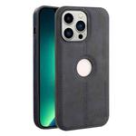 For iPhone 13 Pro Crazy Horse Leather Back Cover Phone Case(Blue)