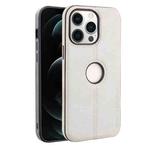 For iPhone 12 Pro Max Crazy Horse Leather Back Cover Phone Case(Grey)