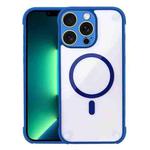 For iPhone 13 Pro Max Shockproof MagSafe Magnetic TPU Hybrid Acrylic Phone Case(Royal Blue)