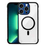 For iPhone 13 Pro Max Shockproof MagSafe Magnetic TPU Hybrid Acrylic Phone Case(Black)
