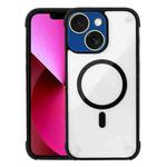 For iPhone 13 Shockproof MagSafe Magnetic TPU Hybrid Acrylic Phone Case(Black)
