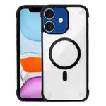 For iPhone 11 Shockproof MagSafe Magnetic TPU Hybrid Acrylic Phone Case(Black)