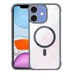 For iPhone 11 Shockproof MagSafe Magnetic TPU Hybrid Acrylic Phone Case(Titanium Gray)