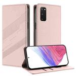 For Samsung Galaxy S20 FE 4G / 5G Embossed Multi-functional Wallet Retro Leather Phone Case(Pink)