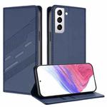 For Samsung Galaxy S21+ 5G Embossed Multi-functional Wallet Retro Leather Phone Case(Dark Blue)