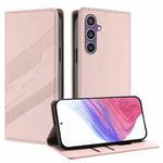 For Samsung Galaxy S23 FE 5G Embossed Multi-functional Wallet Retro Leather Phone Case(Pink)