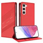 For Samsung Galaxy S23+ 5G Embossed Multi-functional Wallet Retro Leather Phone Case(Red)