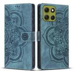 For Motorola Moto G86 5G Mandala Embossed Retro Frosted Leather Phone Case(Blue)
